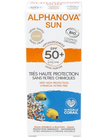 Solar Facial Spf50+ Color Light Hipoaler 50Gr. Bio de Alphanova