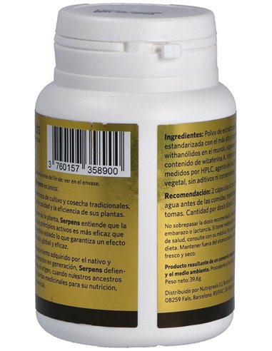 Ashwagold Ashwagandha 90Cap. de Serpens