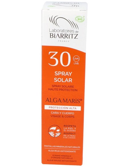 Spray Solar Cara Y Cuerpo Spf30 100Ml. Bio de Alga Maris - Lab. Biarritz