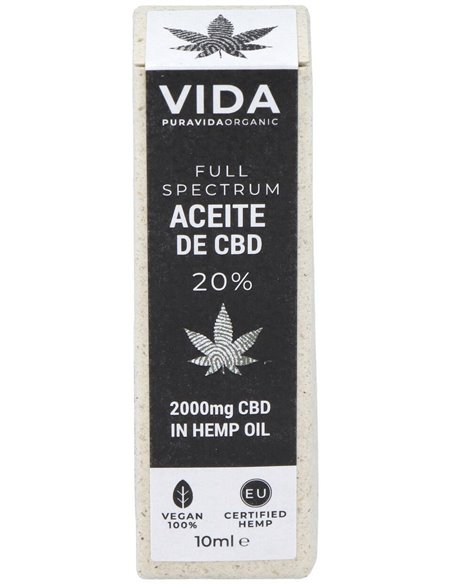 Cbd Oil Full Spectrum 20% 2000Mg. 10Ml. de Puravida Organic