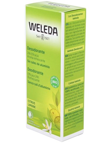 Desodorante Spray de Citrus 100ml  de Weleda