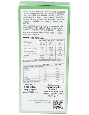 Alpenkraft V.Respiratorias 250Ml de Salus