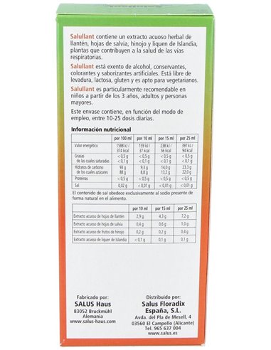 Salullant Llanten Expectorante Jarabe 250Ml de Salus