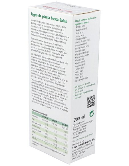 Jugo De Llanten 200Ml. Schoenenberger de Salus