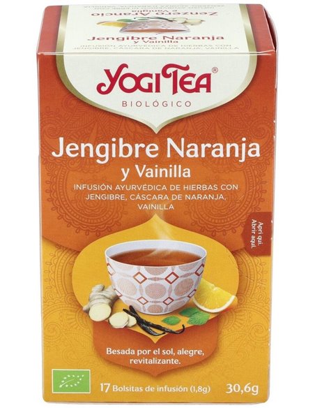 Yogi Tea Jengibre-Naranja-Vainilla 17Infusiones de Yogi Tea