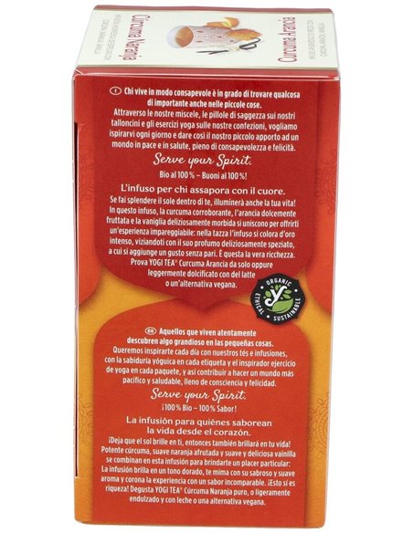 Yogi Tea Curcuma Naranja 17Infusiones de Yogi Tea