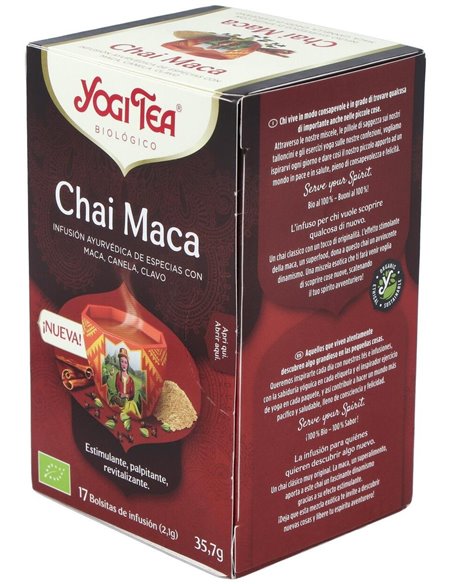 Yogi Tea Maca Chai Organic 17 X 2 G de Yogi Tea