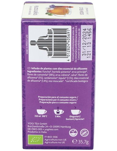 Yogi Tea Para Los Sentidos Felices Sueños 17 X 1,8 G de Yogi Tea