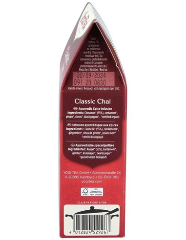 Yogi Tea Classic Chai 90 G de Yogi Tea