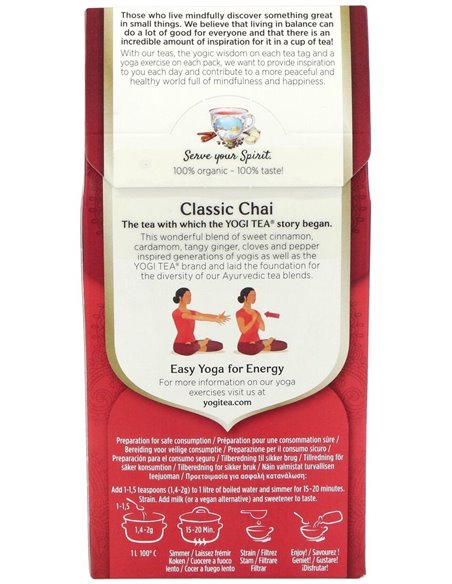 Yogi Tea Classic Chai 90Gr. de Yogi Tea