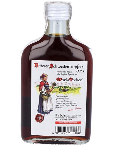 Maria Treben Amargo De Hierbas Suecas 200Ml Petaca de Maria Treben