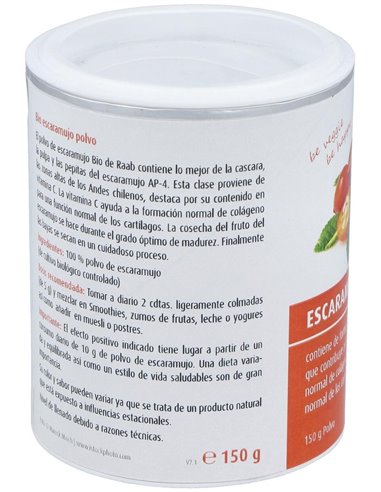 Escaramujo Polvo 150Gr. Bio Sg Vegan de Raab Vitalfood