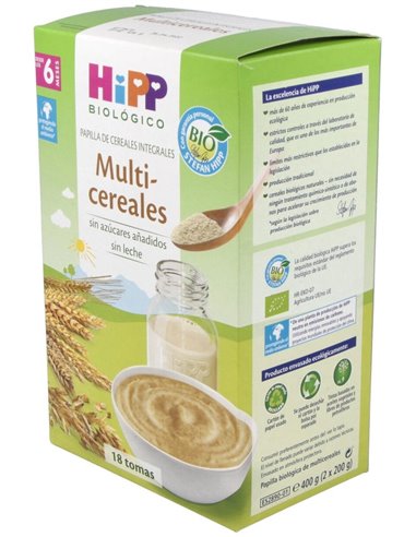 Papilla Multicereales 6Meses 400Gr. Bio S/A de Hipp