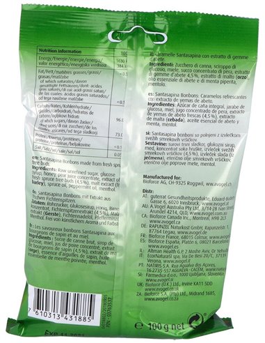 Santasapina Bombons 100Gr. de A.Vogel
