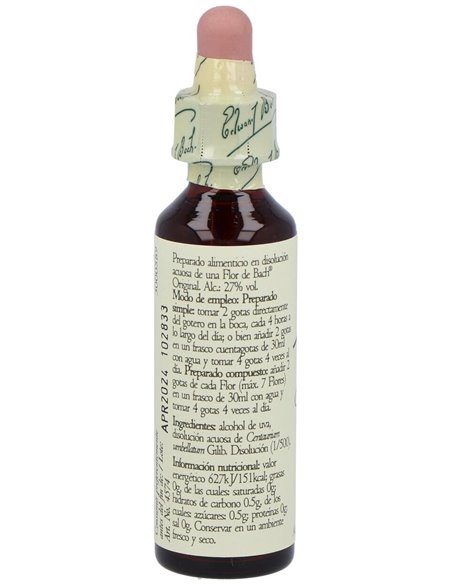 Flores Bach Centaury Centaura Menor 20Ml. de Flores Bach Original