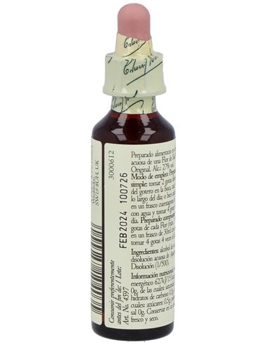 Flores Bach Rock Water Agua Roca 20Ml. de Flores Bach Original