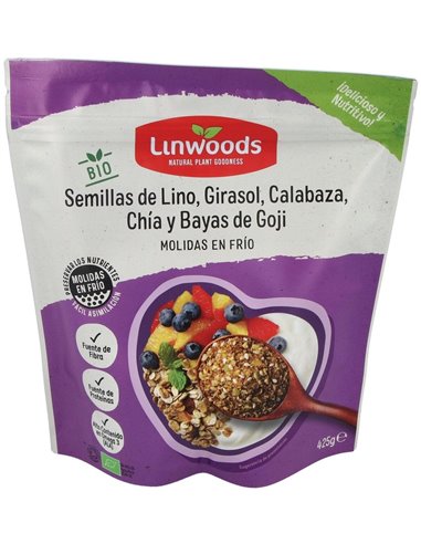 Semillas Lino Calabaza Girasol Chia Goji 425Gr. de Linwoods
