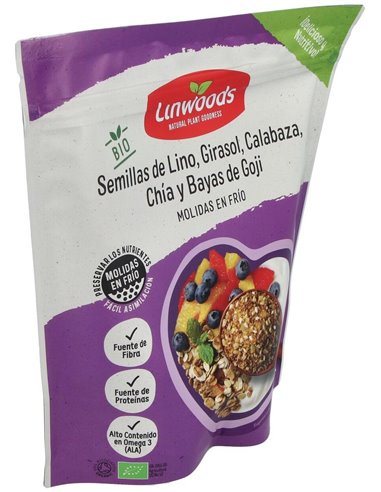 Semillas Lino Calabaza Girasol Chia Goji 425Gr. de Linwoods