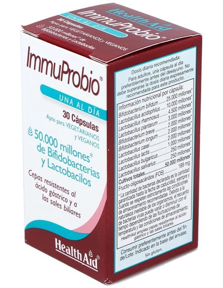 Immuprobio® (50.000 Millones) 30 Vcáps de Health Aid