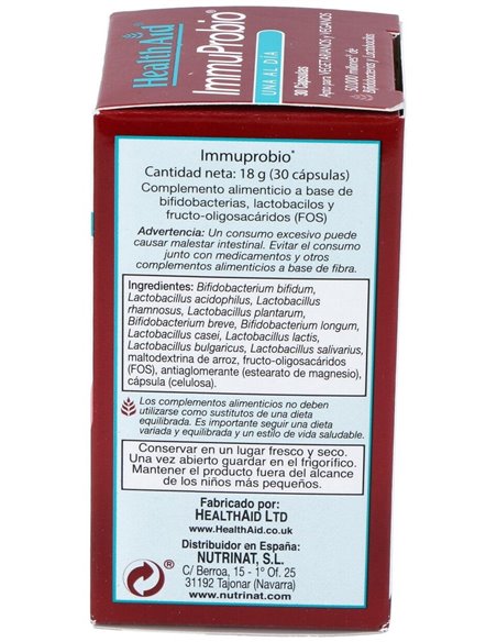 Immuprobio® (50.000 Millones) 30 Vcáps de Health Aid