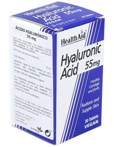 Ácido Hialurónico 55 Mg 30 Comp de Health Aid