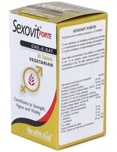 Sex-O-Vit Forte 30Comp. Health Aid de Health Aid