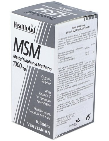 Msm (Metilsulfonilmetano) 1.000 Mg 90 Comp de Health Aid