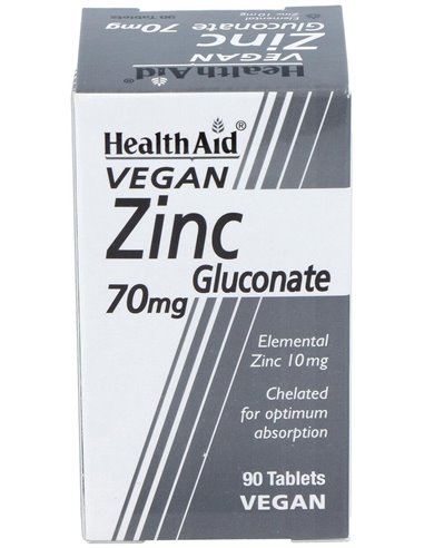 Gluconato De Zinc 70 Mg 90 Comp de Health Aid