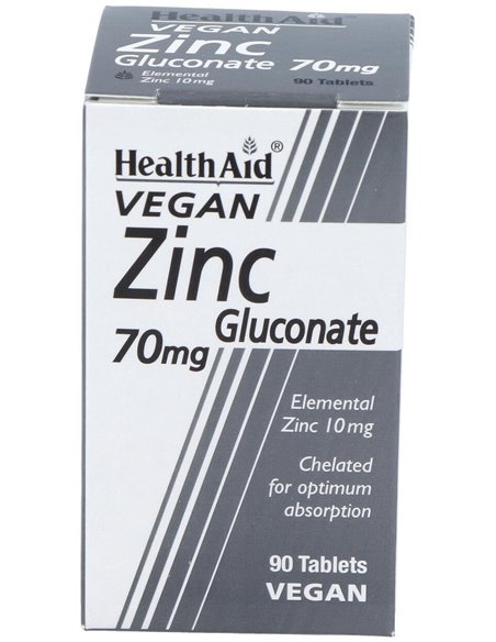 Gluconato De Zinc 70 Mg 90 Comp de Health Aid