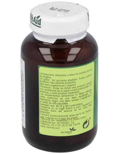 Jengibre (Ginger Root) Raiz 60Comp. Health Aid de Health Aid