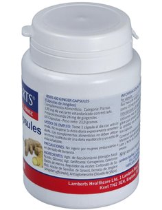 Jengibre 14.400 mg (24 mg de gingeroles) de Lamberts 2