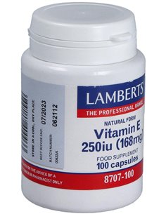 Vitamina E Natural 250 UI de Lamberts 2