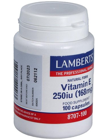 Vitamina E Natural 250 UI de Lamberts