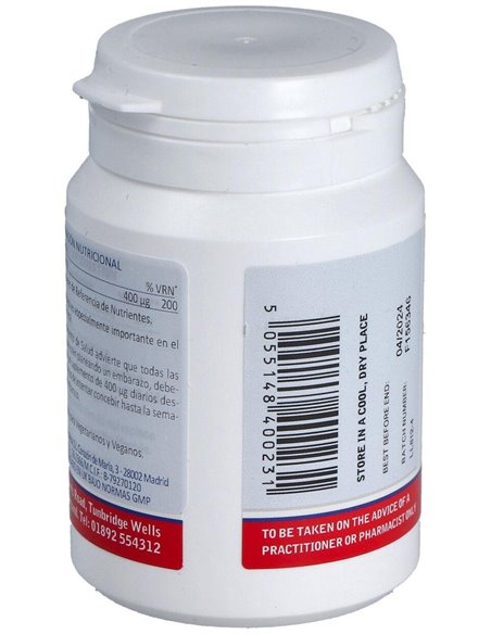 Ácido Fólico 400 µg de Lamberts