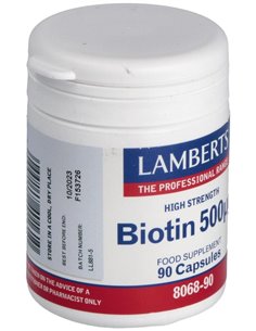 Biotina 500 µg de Lamberts 2