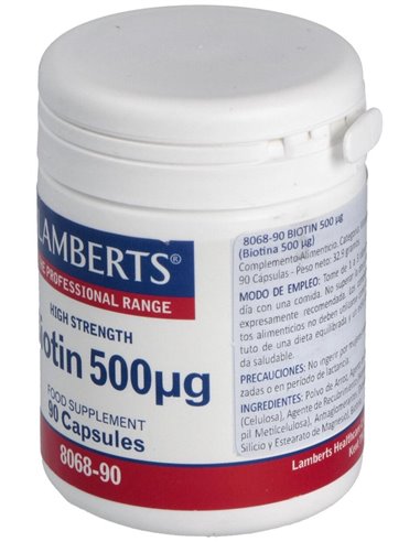 Biotina 500 µg de Lamberts