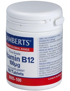 Vitamina B12 100 µg 100 Tabs. de Lamberts 2