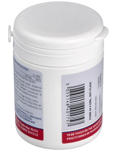 Tiamina 100 mg (Vitamina B1) 90 Caps de Lamberts