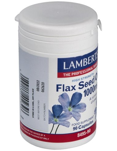 Aceite de semillas de Lino 1000 mg 90 Caps. de Lamberts