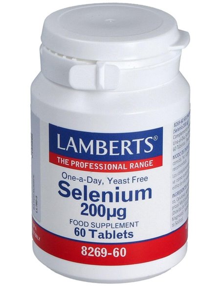 Selenio 200 µg (Como L-Selenometionina) 60 Tabs. de Lamberts