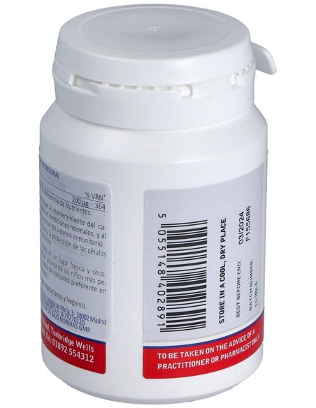 Selenio 200 µg (Como L-Selenometionina) de Lamberts