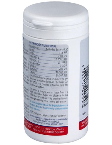 Digestizyme® (Enzimas vegetales) de Lamberts