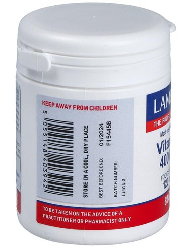 Vitamina D3 400 UI (10 µg) 120 Tabs. de Lamberts