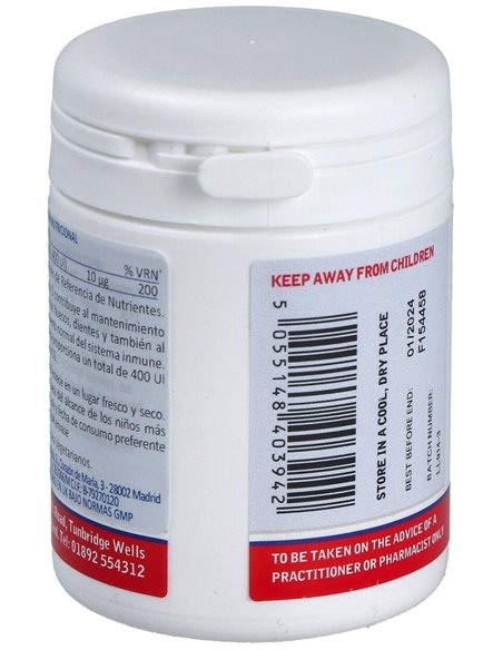 Vitamina D3 400 UI (10 µg) 120 Tabs. de Lamberts