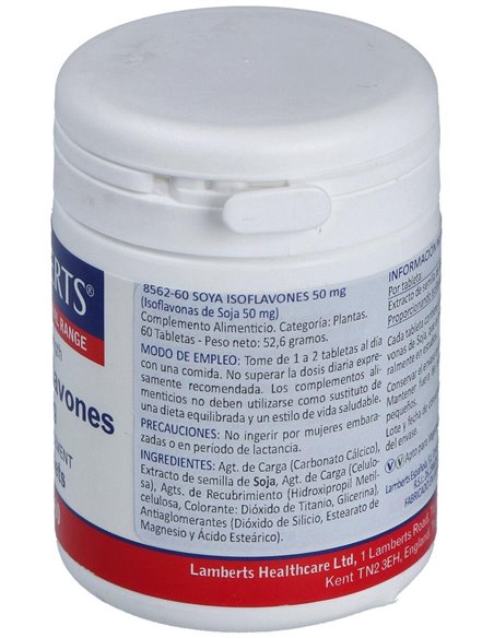 Isoflavonas de Soja 50 mg de Lamberts