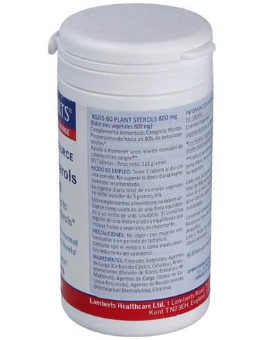 Esteroles Vegetales 800 mg  60 Tabs. de Lamberts
