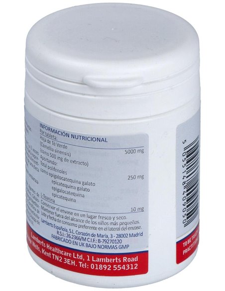 Te verde 5000 mg (Con 10 mg de L-Teanina) de Lamberts