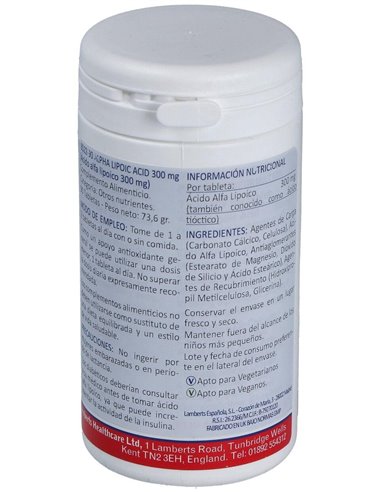 Ácido Alfa Lipoico 300 mg de Lamberts