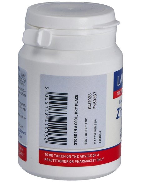 Zinc 25 mg (Como citrato) 120 Tabs. de Lamberts