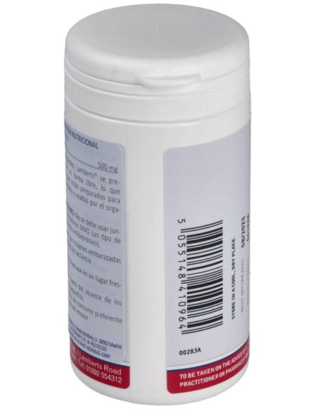 L-Tirosina 500 mg de Lamberts